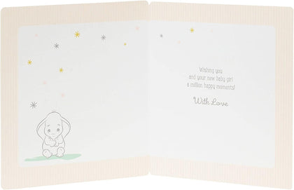 Disney Dumbo New Baby Girl Congratulations Card