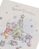 Cute Tree Design Disney Winnie the Pooh Grandson Christmas Card