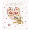 Cute Boofle Crochet Heart Design Mother's Day Card