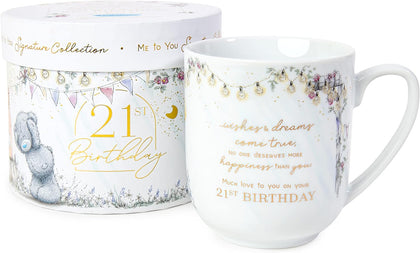 Me To You Bear 21st Birthday Boxed Mug