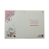 To Dear Aunt Cute Mouse with Flowers Design Birthday Card