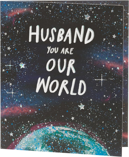 Our World Design Husband Father's Day Card