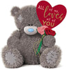 Me To You Bear 20" Flowers & Heart Balloon