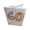 Let's celebrate 60th Happy Birthday Balloon Boutique Greeting Card