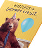 Funny Grumpy Old Bear Gift Design Birthday Card