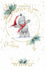 Bear In Hat And Scarf Nan Christmas Card