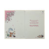 To My Wife Cute Mouse In Flowers Design Birthday Card