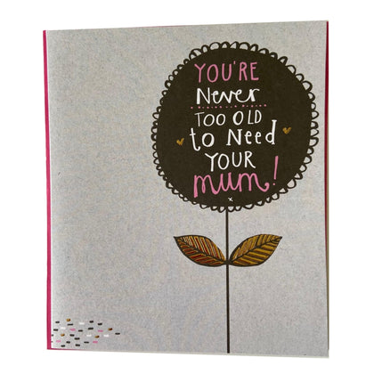 Mum Sentimental Verse Gold Foil Finished Mother's Day Card