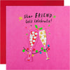 Contemporary Star Fizz Design Friend Christmas Card