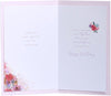 Stunning Floral Dress Design Wife Birthday Card