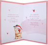 Cute Forever Friends Bear in Wreath Design Boxed Christmas Card for Wife