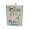 For Son On Your Confirmation Bold Lettering Design Religious Greeting Card