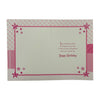 Age 04 Female Juvenile Pink & Sparkly Stars Birthday Card