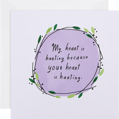 Contemporary Wreath Design Sympathy Card