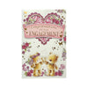 On Your Engagement Die-Cut Heart Design Congratulations Card