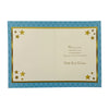 Good Luck On Your New Job Gold Stars Blue Greeting Card