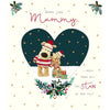 Child Boofle Kissing on Cheek Mummy Christmas Card