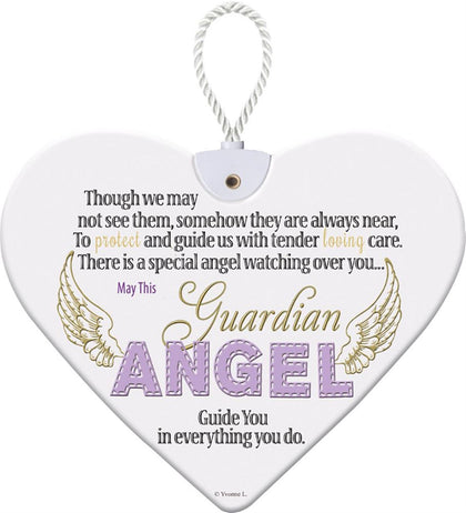 GUARDIAN ANGEL HeartFelts Hanging Plaque