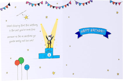 Doodle Poem Design Brother Birthday Card