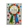 In Your Exams Colourful Rosette Design Good Luck Card