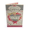 On Your Engagement Neutral Traditional Floral Heart Card