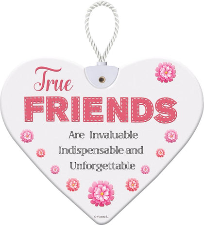 TRUE FRIENDS HeartFelts Hanging Plaque