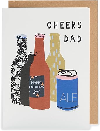 Cheers Dad Brew-Tastic Fun! Father's Day Contemporary Card