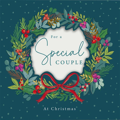 Wreath Design Special Couple Christmas Card