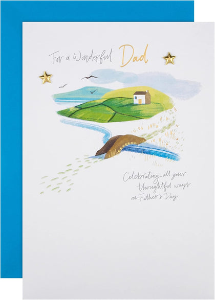 Traditional Scenic Design Dad Father's Day Card