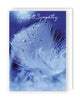 Feather Design Heartfelt Sympathy Card