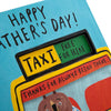 Funny Taxi Service Design Father's Day Card