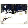 Bear Wearing A Scarf 3D Holographic Grandson Christmas Card