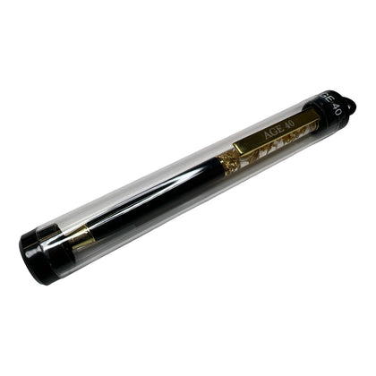 Age 40 Captioned Gold Leaf Ballpoint Gift Pen