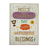 For Niece First Communion Wonderful Blessings Religious Card