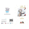 Bear Dressing Snowman Festive Fun Christmas Card