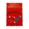 Grandson On Your Graduation Multi Stars Design Congratulations Card