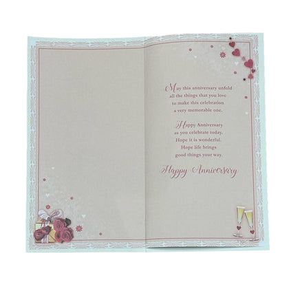 Son & Daughter in Law Anniversary Soft Whispers Card