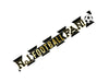 "No 1 FOOTBALL FAN!" 2.7m Black and White Football Banner