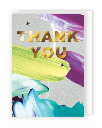 Text Design Blank Thank You Card