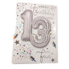 Happy Birthday 13 Today Have fun Balloon Boutique Greeting Card