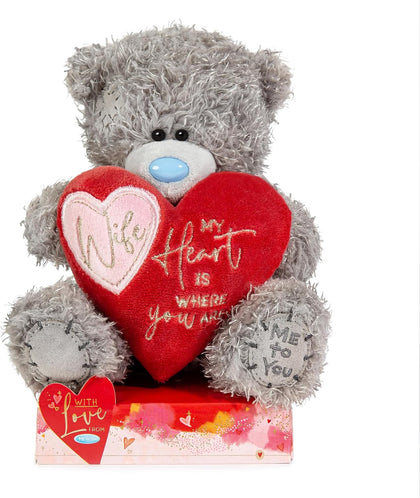 Me To You Tatty Teddy 'Wife My Heart Is Where You Are' 15cm Bear