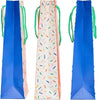 Colourful Designs Multipack of 3 Bottle Bags For Teacher Appreciation, Graduation, Birthdays, Passing Exams