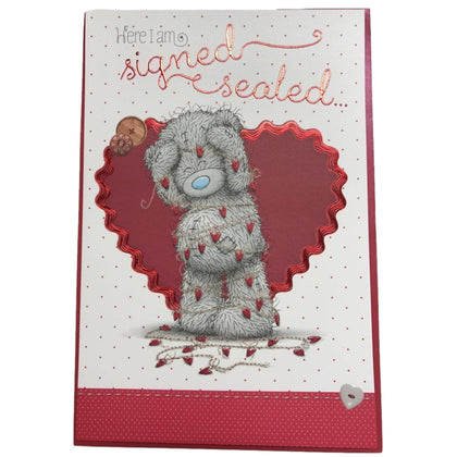 Here I am Signed And Sealed Me to You Bear Valentine's Day Card