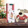 Festive Design Boofle Bottle Christmas Gift Bag