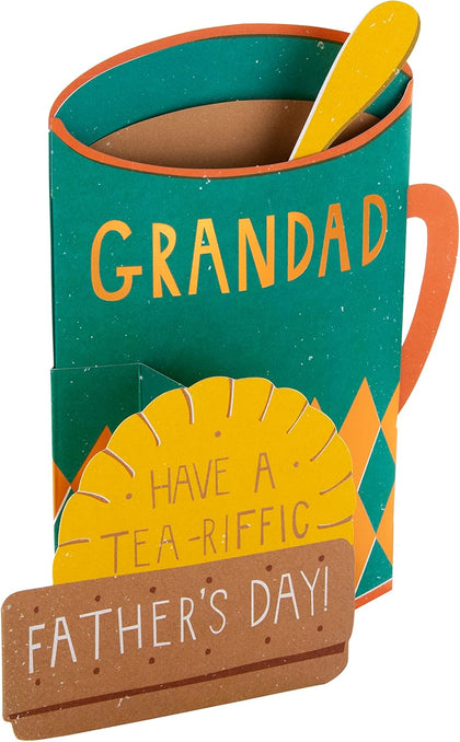 3D Tea and Biscuit Design Grandad Father's Day Card