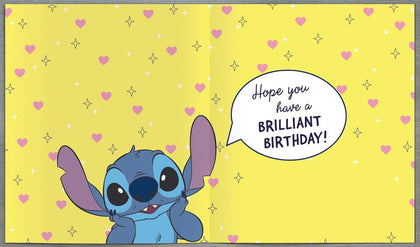 Disney Unique Stitch Design 8th Birthday Card