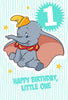 Disney Dumbo 1st Birthday Card