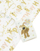 Boofle  Cute Design 5 Sheets of Wrapping Paper and 5 Tags