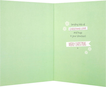 Forever Friends Nana Christmas Card 'Love and Hugs'