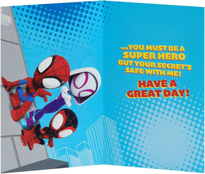 Little Hero Design Marvel Spider-Man From Son Dad Father's Day Card